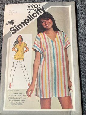 Simplicity Misses Shirt Tunic Sewing Pattern Size 6-8 9903 Uncut